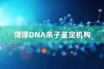 菏泽DNA亲子鉴定机构